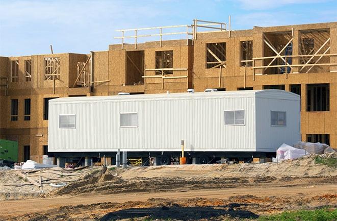 rental office trailers at a construction site in Pleasant Ridge